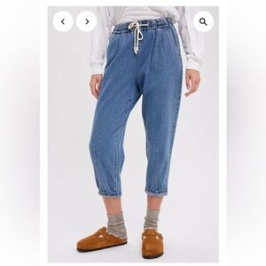 Wishlist Blue Ankle Jeans with Drawstring